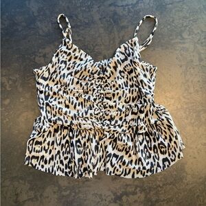 Guess Leopard Print Camisole Top
